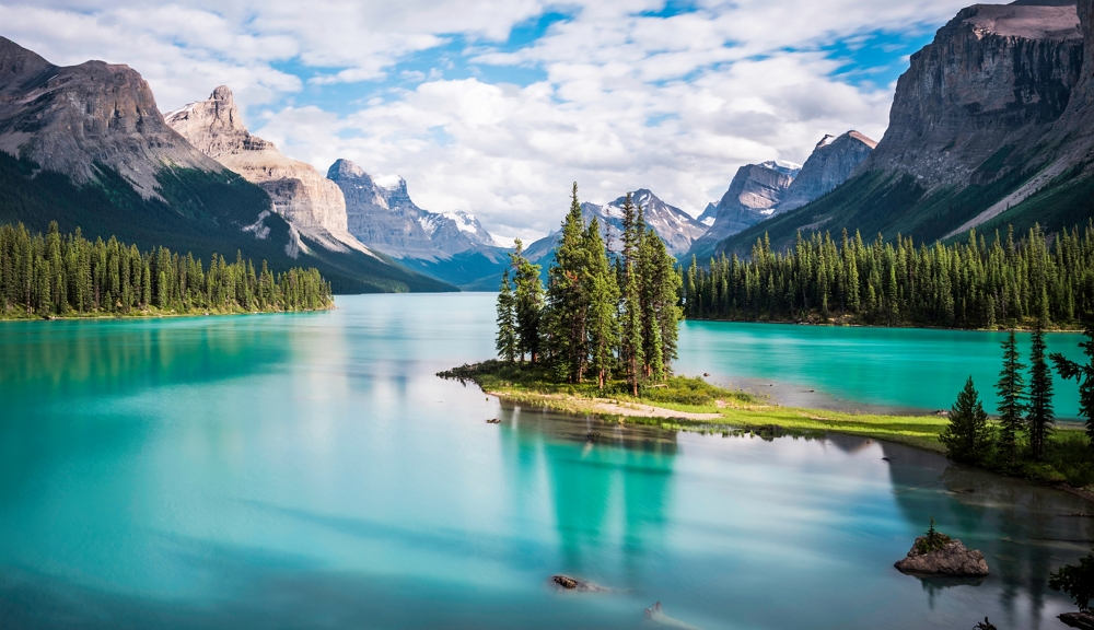 Jaspar Nationalpark Kanada, See, Tannen, Berge